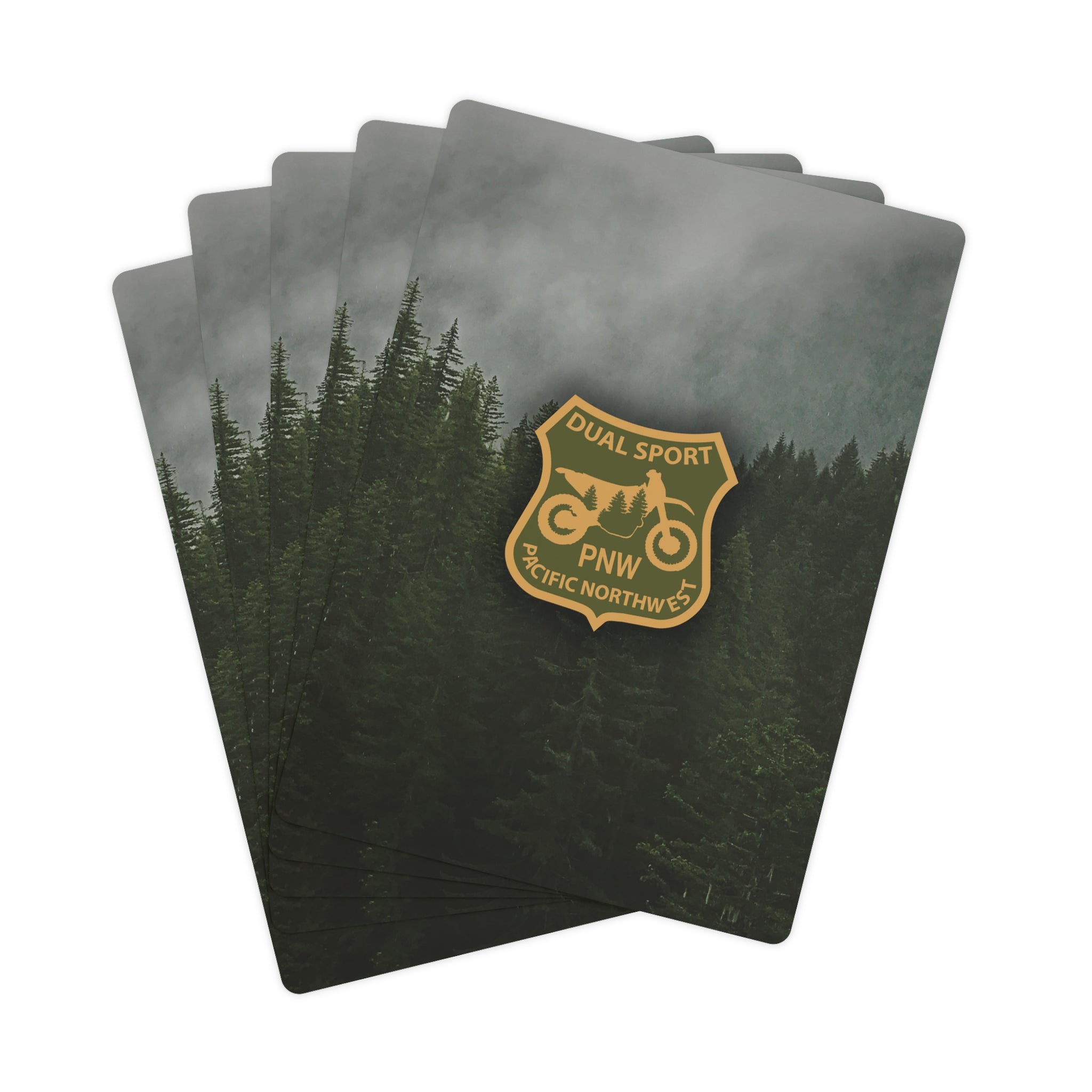 Misty Trees Playing Cards