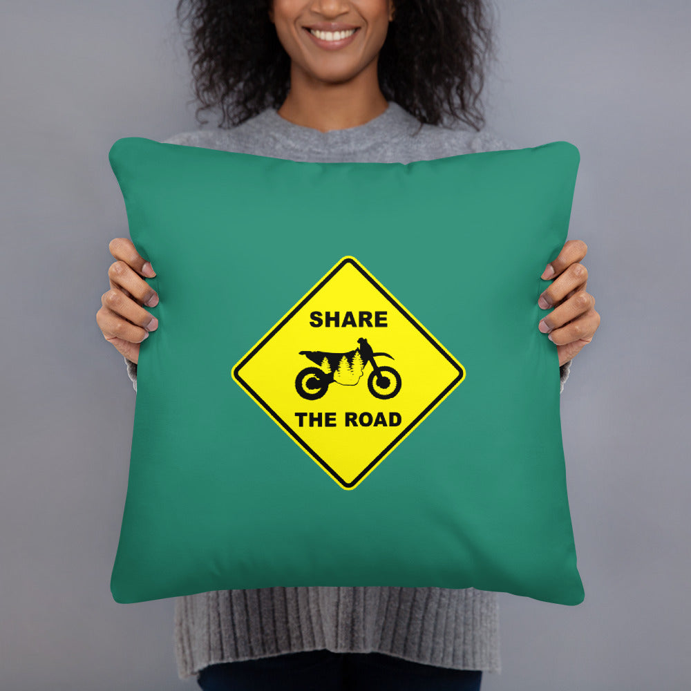 Share The Road Pillow, Mile Marker