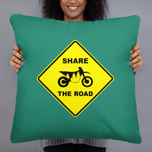 Share The Road Pillow, Mile Marker
