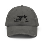 Load image into Gallery viewer, SnowBike Hat, Dad, Distressed, Black

