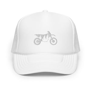 TreeBike Hat, Trucker, Foam, White