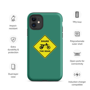 Share The Road Phone Case, Tough, iPhone, Mile Marker