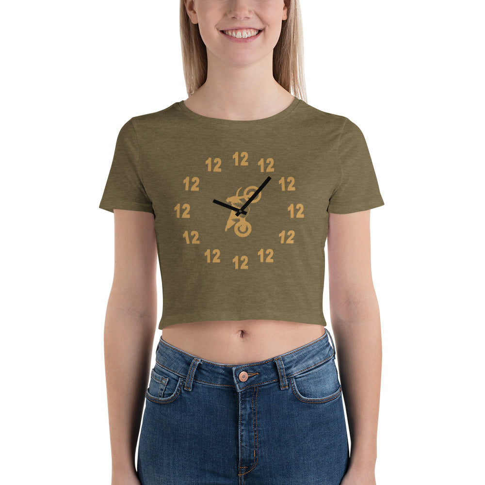 Twelve Oh Clock Shirt, Women, Cropped, PNWDS
