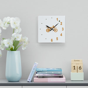 Six Speed Clock, TreeBike, White