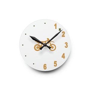 Six Speed Clock, TreeBike, White