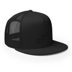Load image into Gallery viewer, SnowBike Hat, Trucker, 5 Panel, Black
