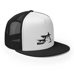 Load image into Gallery viewer, SnowBike Hat, Trucker, 5 Panel, Black
