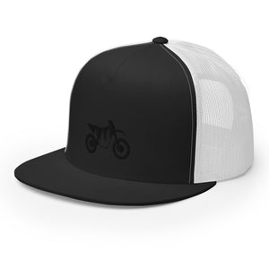 TreeBike Hat, Flat Bill, Mesh, Black