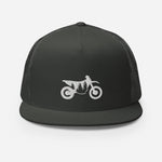 Load image into Gallery viewer, TreeBike Hat, Flat Bill, Mesh, White
