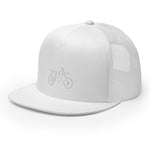 Load image into Gallery viewer, TreeBike Hat, Flat Bill, Mesh, White
