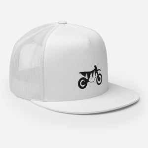 TreeBike Hat, Flat Bill, Mesh, Black