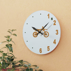 Six Speed Clock, TreeBike, White