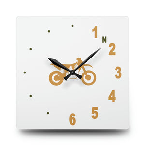 Six Speed Clock, TreeBike, White