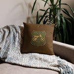 Load image into Gallery viewer, Sketchy Doodle Pillow, Brown
