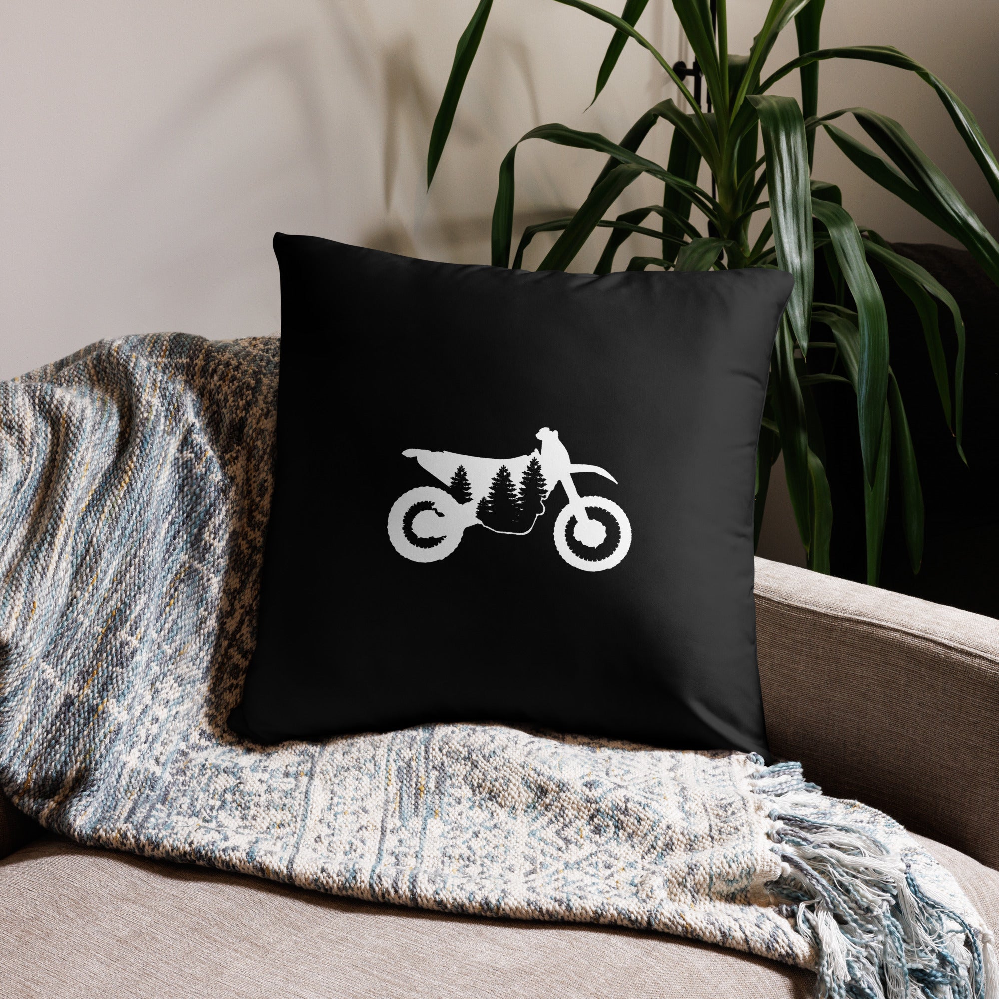 TreeBike Pillow, Black