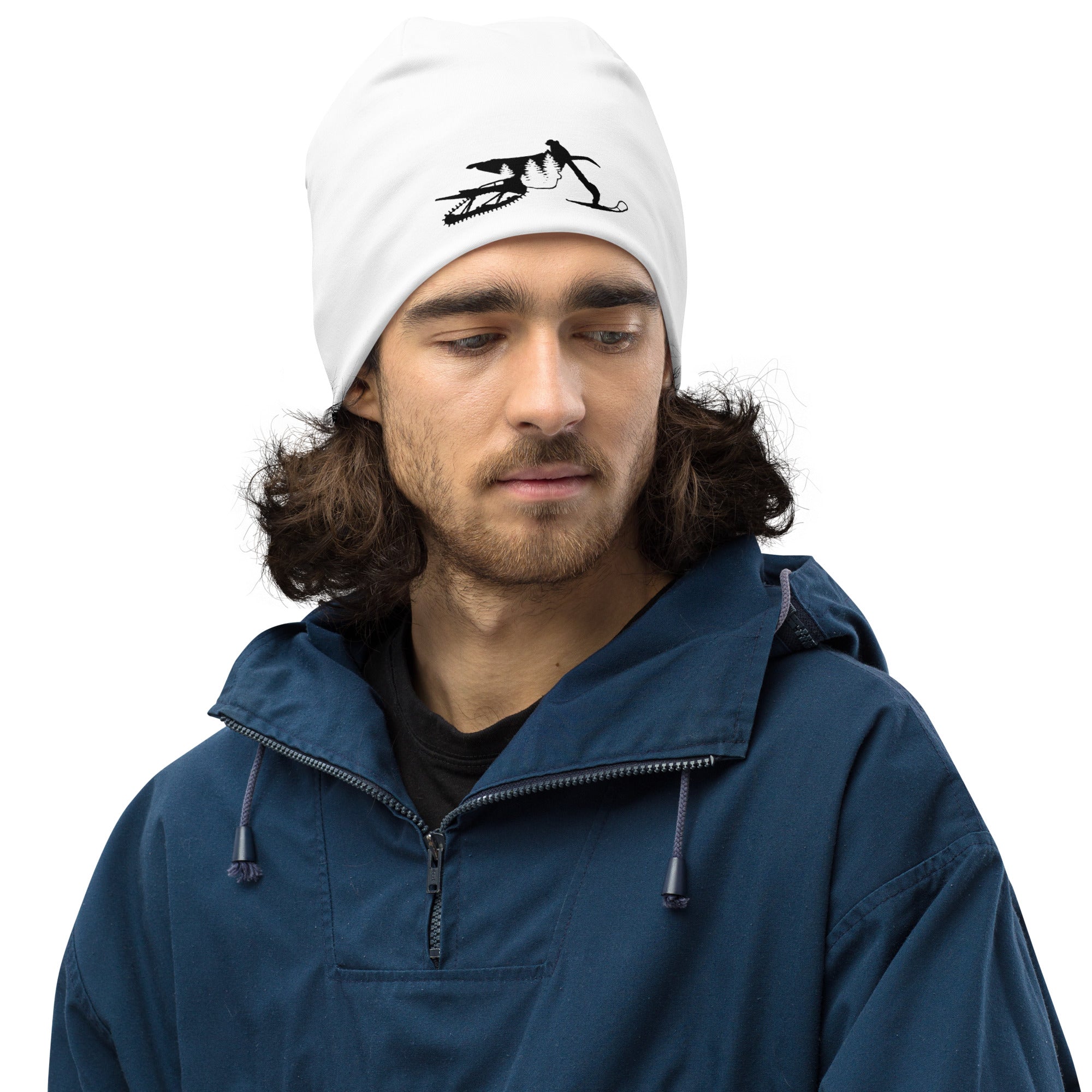 SnowBike Beanie, White