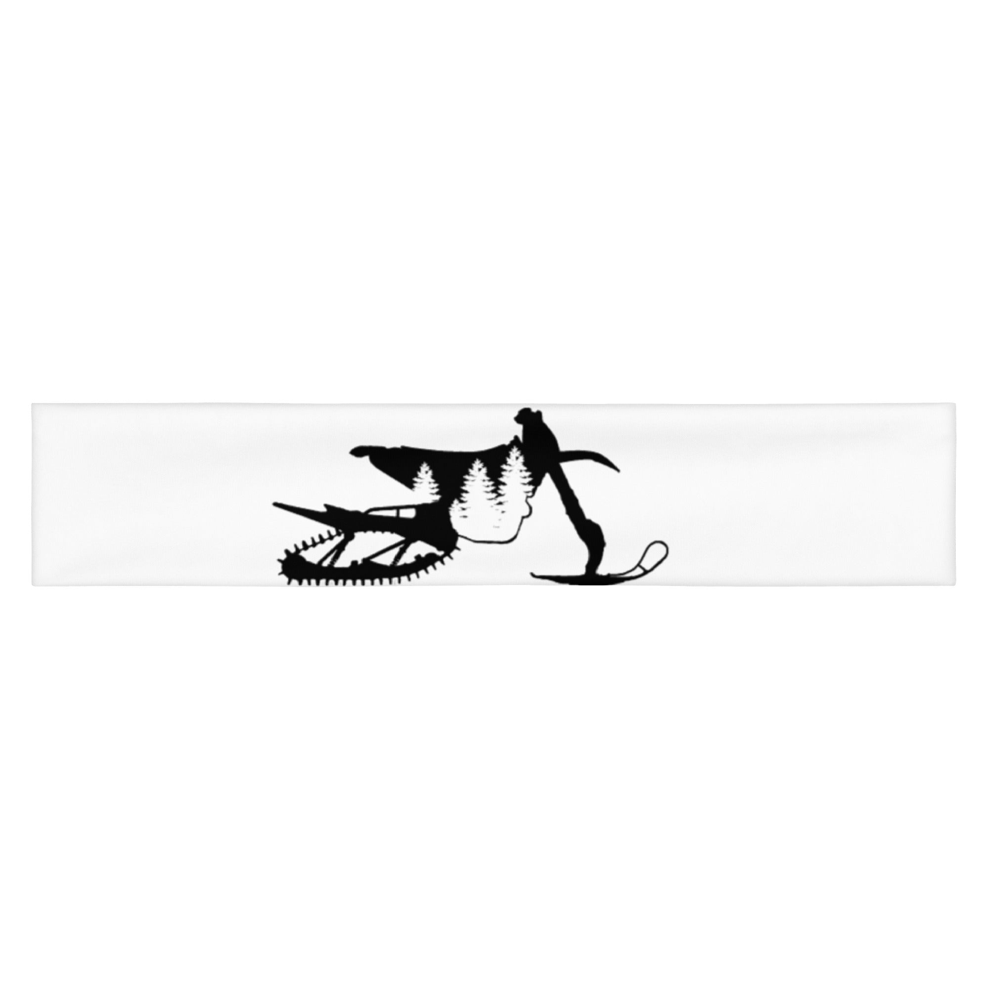 SnowBike Headband, White