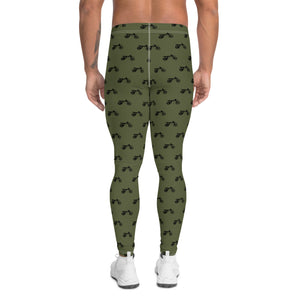 TreeBike AOP Base Layer, Bottom, Men, Moss