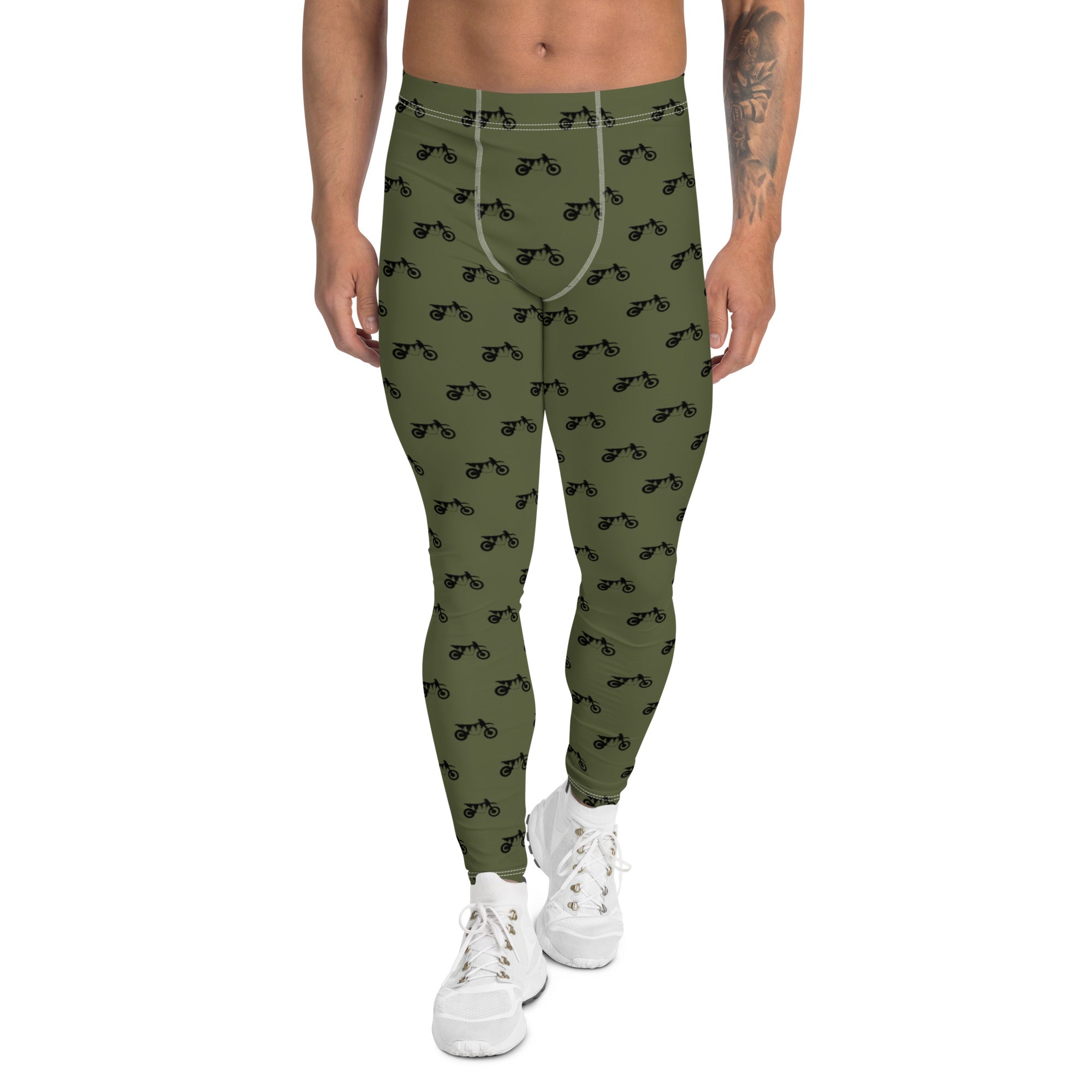 TreeBike AOP Base Layer, Bottom, Men, Moss