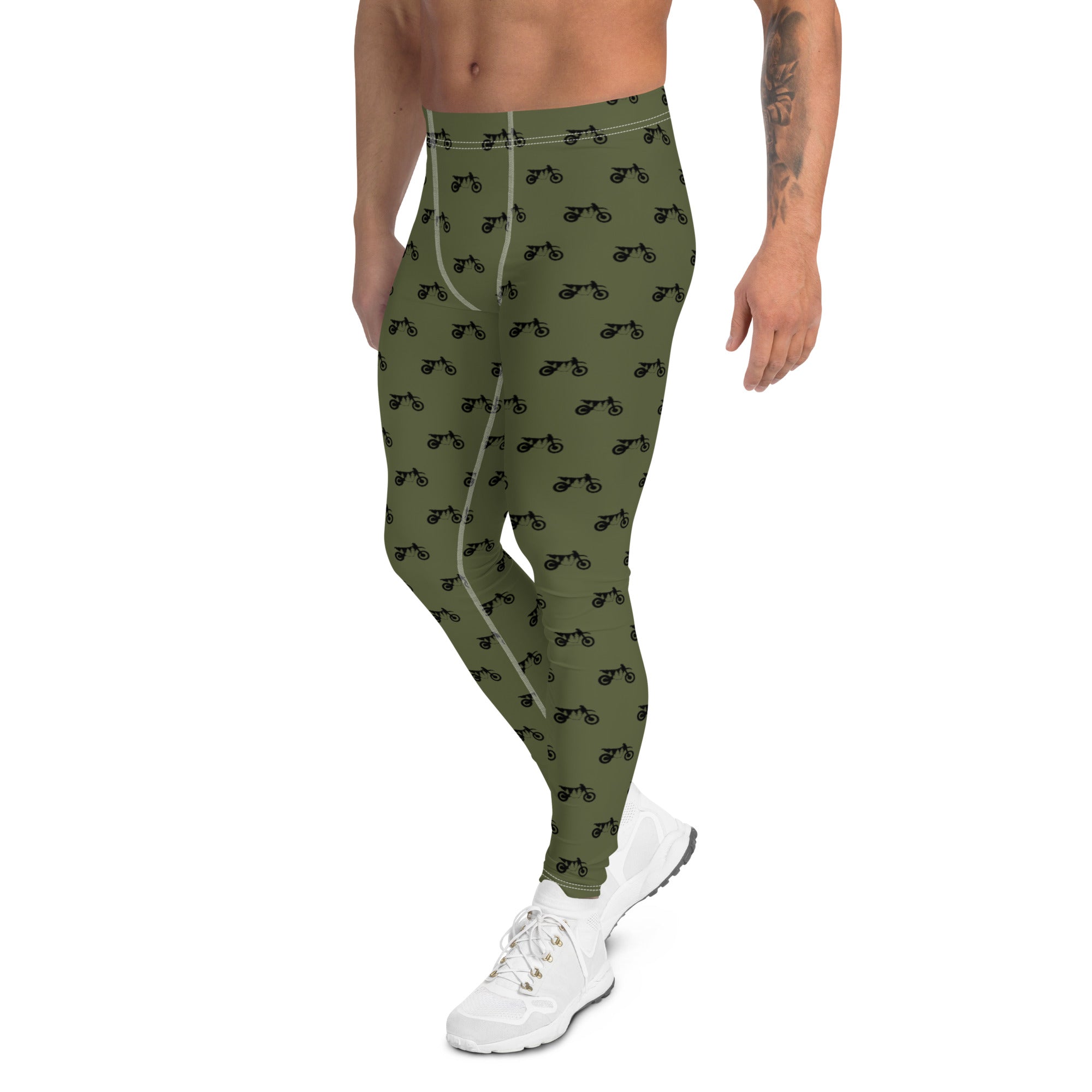 TreeBike AOP Base Layer, Bottom, Men, Moss