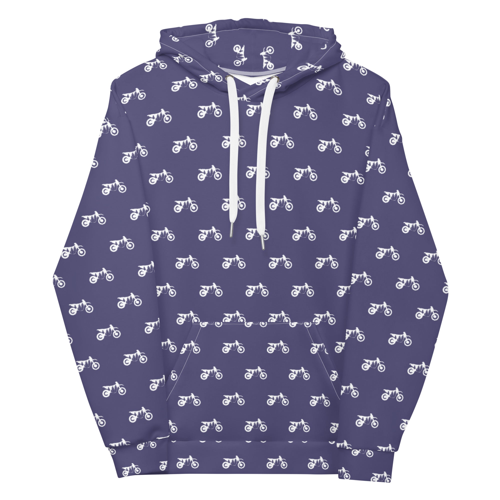 TreeBike AOP Hoodie, Lupine