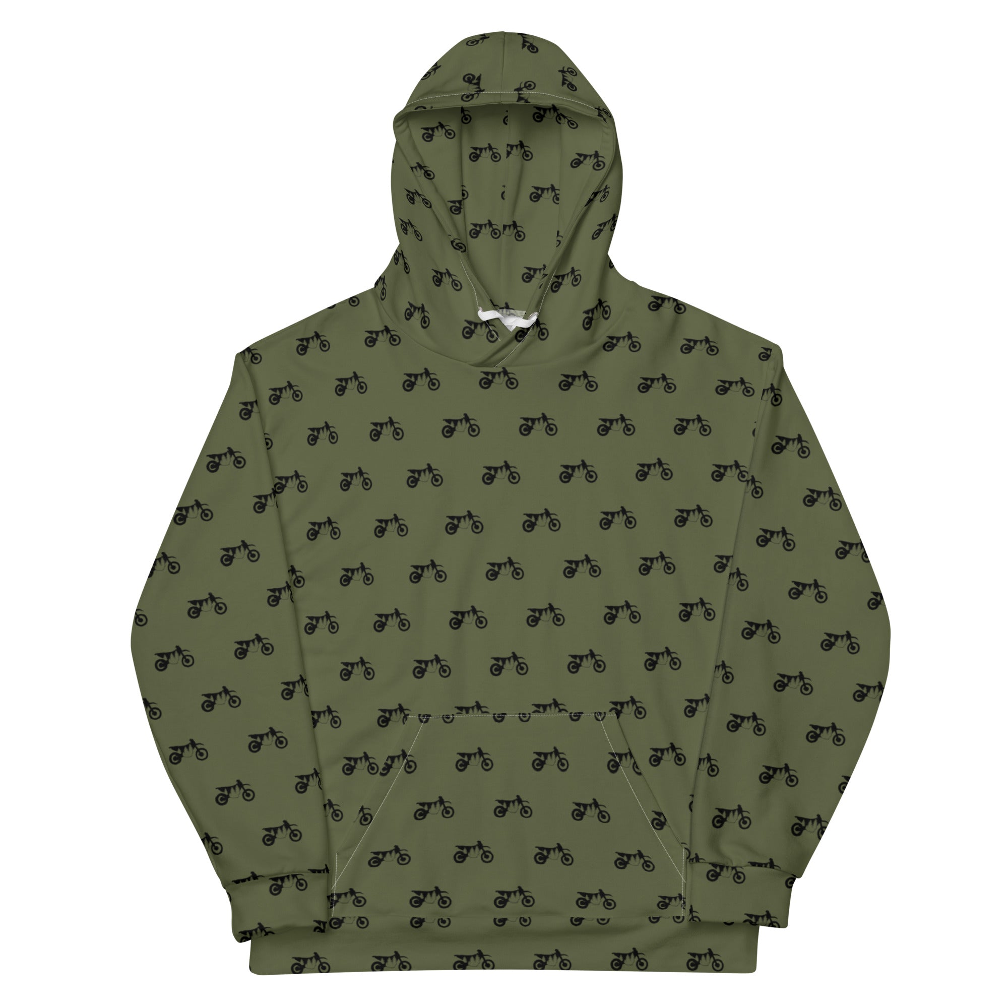 TreeBike AOP Hoodie, Moss