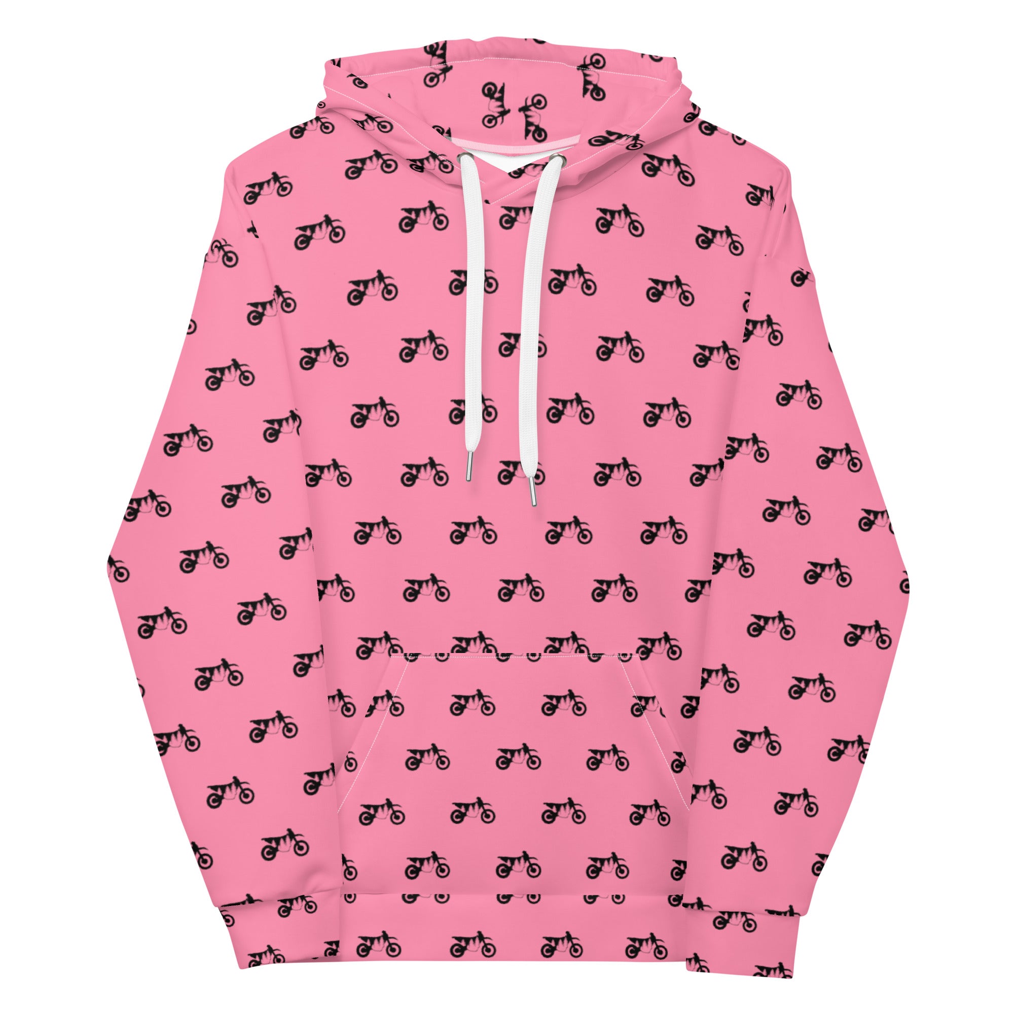 TreeBike AOP Hoodie, Pink