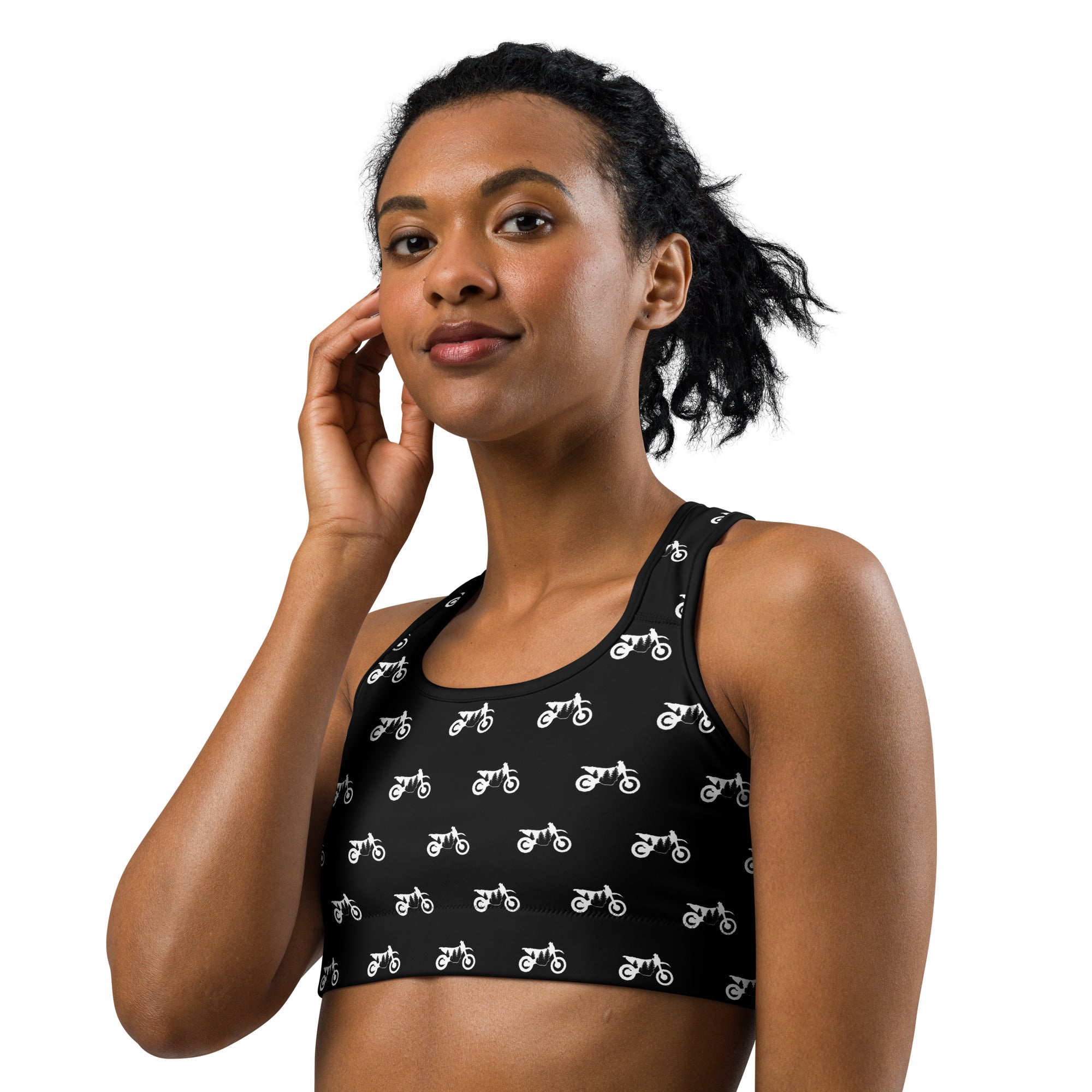 TreeBike AOP Base Layer, Bra, Oil