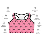 Load image into Gallery viewer, TreeBike AOP Base Layer, Bra, Pink
