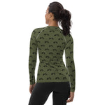 Load image into Gallery viewer, TreeBike AOP Base Layer, Top, Women, Moss
