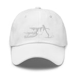 Load image into Gallery viewer, SnowBike Hat, Dad, Classic, White
