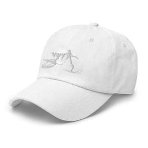 SnowBike Hat, Dad, Classic, White