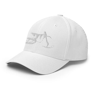 SnowBike Hat, Fitted, White