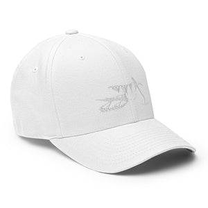 SnowBike Hat, Fitted, White
