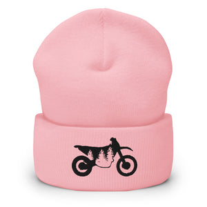 TreeBike Beanie, Cuffed, Black