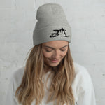 Load image into Gallery viewer, SnowBike Beanie, Cuffed, Black
