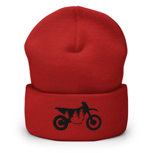 TreeBike Beanie, Cuffed, Black