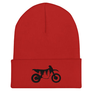 TreeBike Beanie, Cuffed, Black