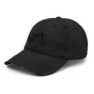TreeBike Hat, Dad, Distressed, Black