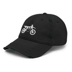 Load image into Gallery viewer, TreeBike Hat, Dad, Distressed, White
