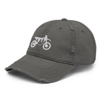 Load image into Gallery viewer, TreeBike Hat, Dad, Distressed, White
