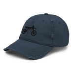 Load image into Gallery viewer, TreeBike Hat, Dad, Distressed, Black
