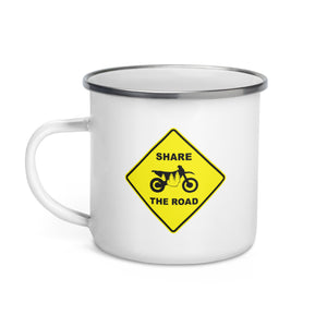 Share The Road Mug, Enamel