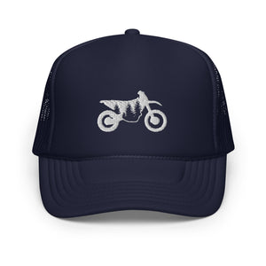 TreeBike Hat, Trucker, Foam, White