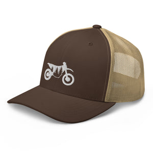 TreeBike Hat, Trucker, Retro, White