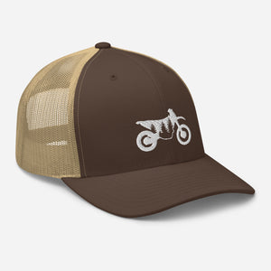 TreeBike Hat, Trucker, Retro, White