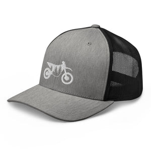 TreeBike Hat, Trucker, Retro, White