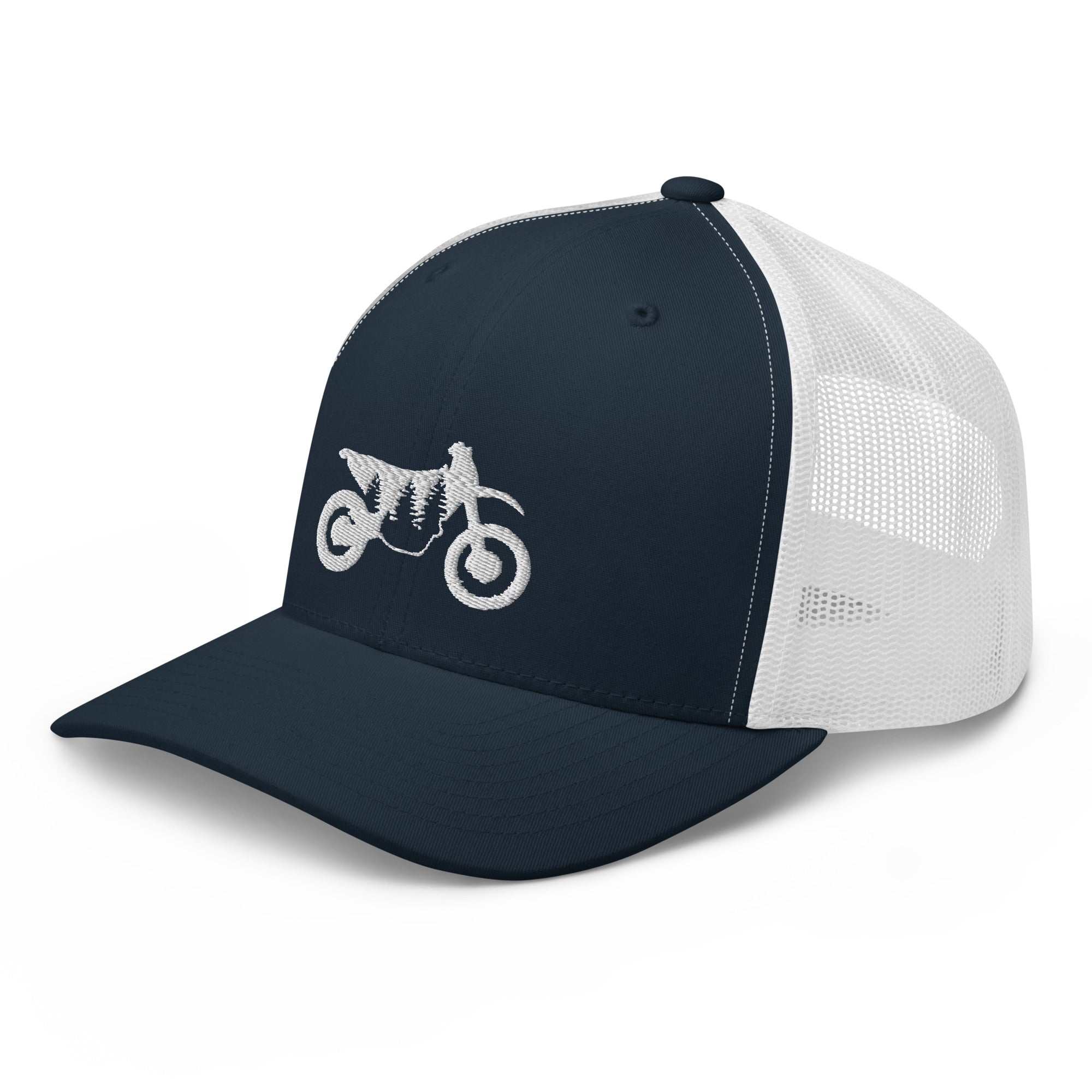 TreeBike Hat, Trucker, Retro, White