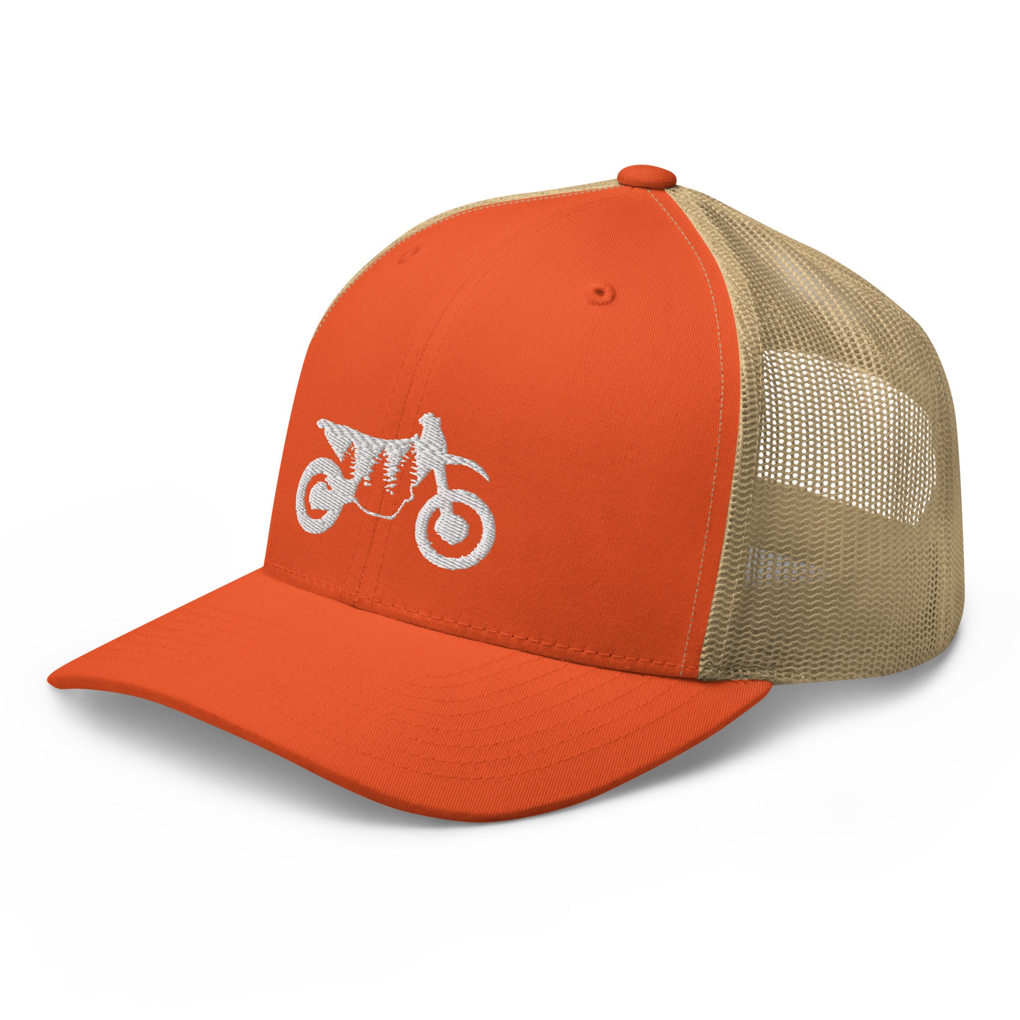 TreeBike Hat, Trucker, Retro, White