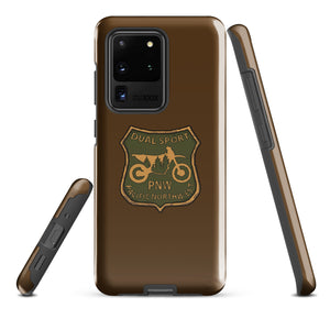 Sketchy Doodle Phone Case, Tough, Samsung, Brown